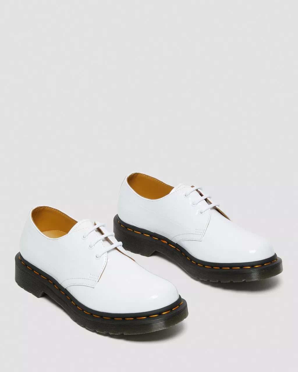 DR MARTENS 1461 Patent Croc Emboss Leather Shoes
