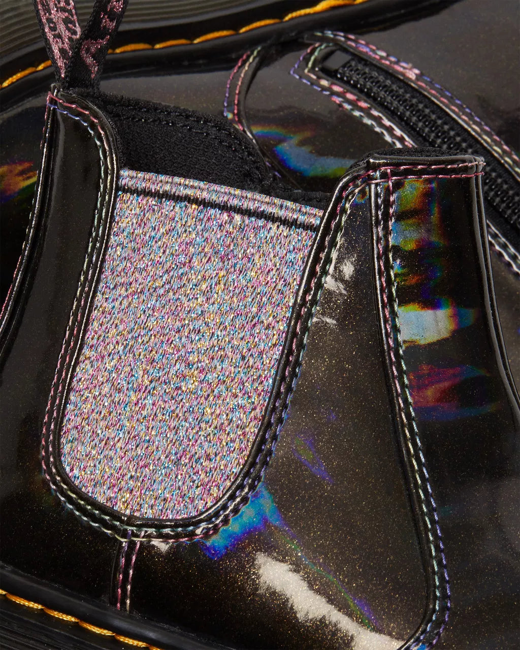 DR MARTENS Junior 2976 Sparkle Rays Chelsea Boots