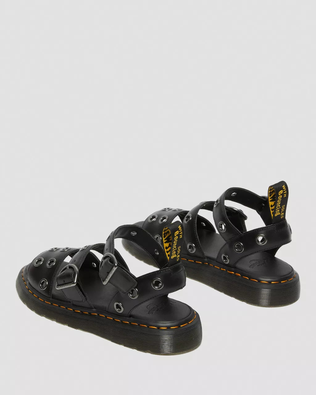 DR MARTENS Gryphon Hardware Brando Leather Sandals