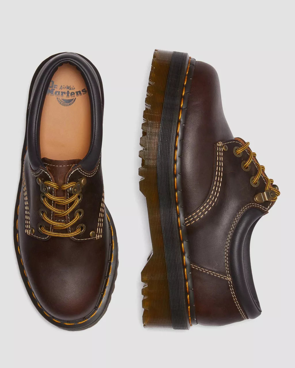 8053 Quad II Crazy Horse Leather Platform Shoes