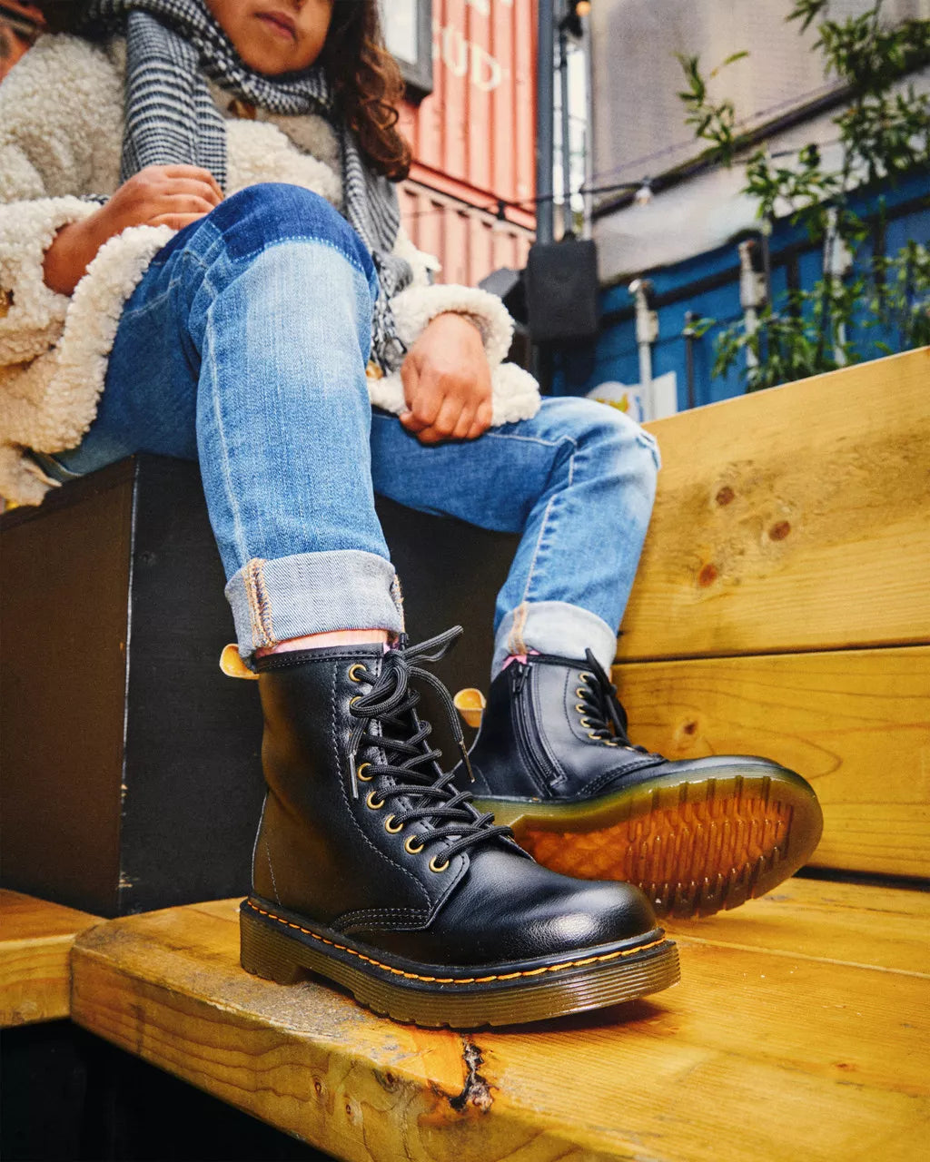 DR MARTENS Toddler 1460 Vegan Lace Up Boots