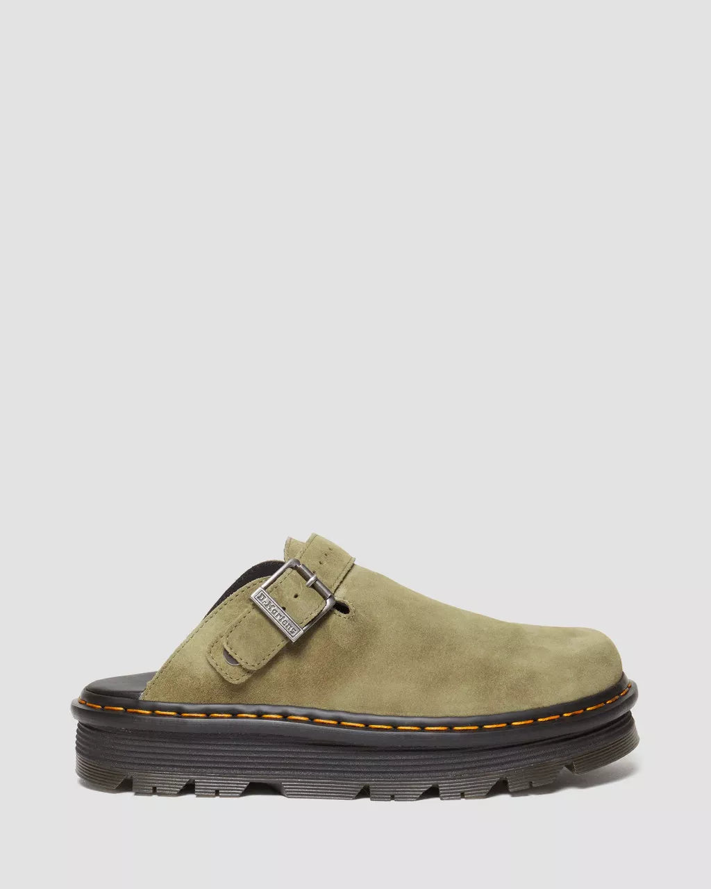 DR MARTENS Zebzag Suede Casual Slingback Platform Mules