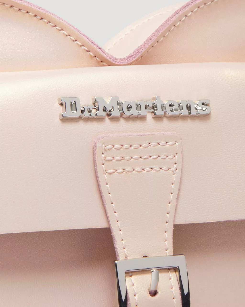 DR MARTENS Metallic Shift Leather Heart Shaped Bag