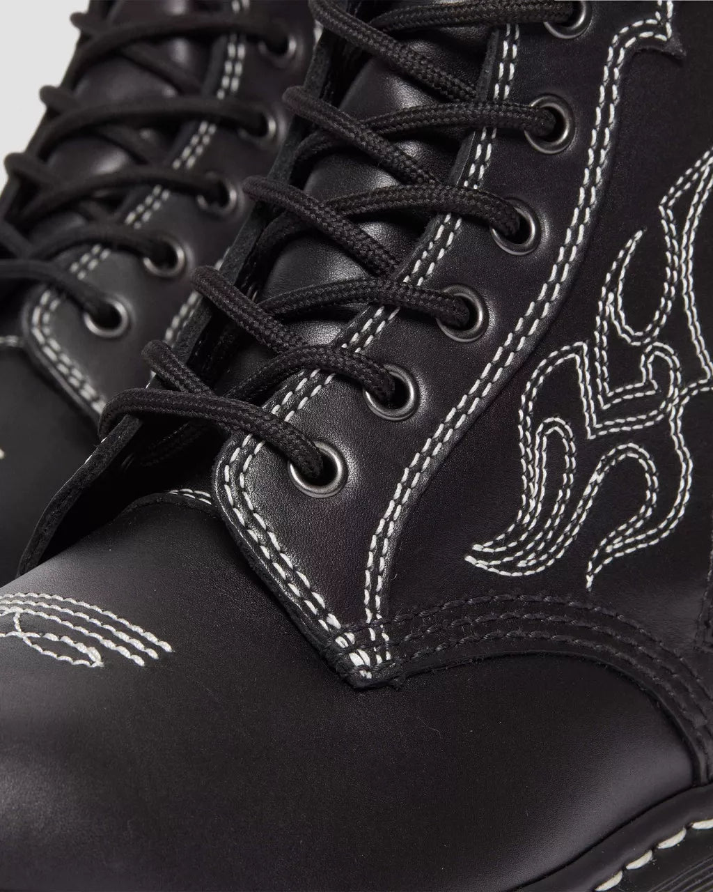 DR MARTENS 1460 Contrast Stitch Leather Lace Up Boots