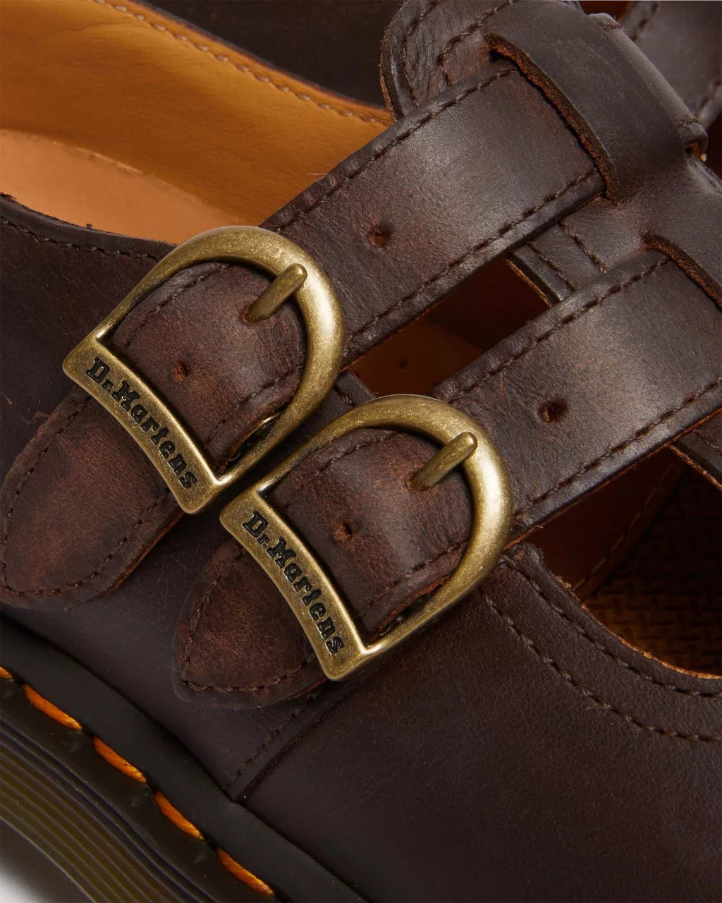 8065 Crazy Horse Leather Mary Jane Shoes