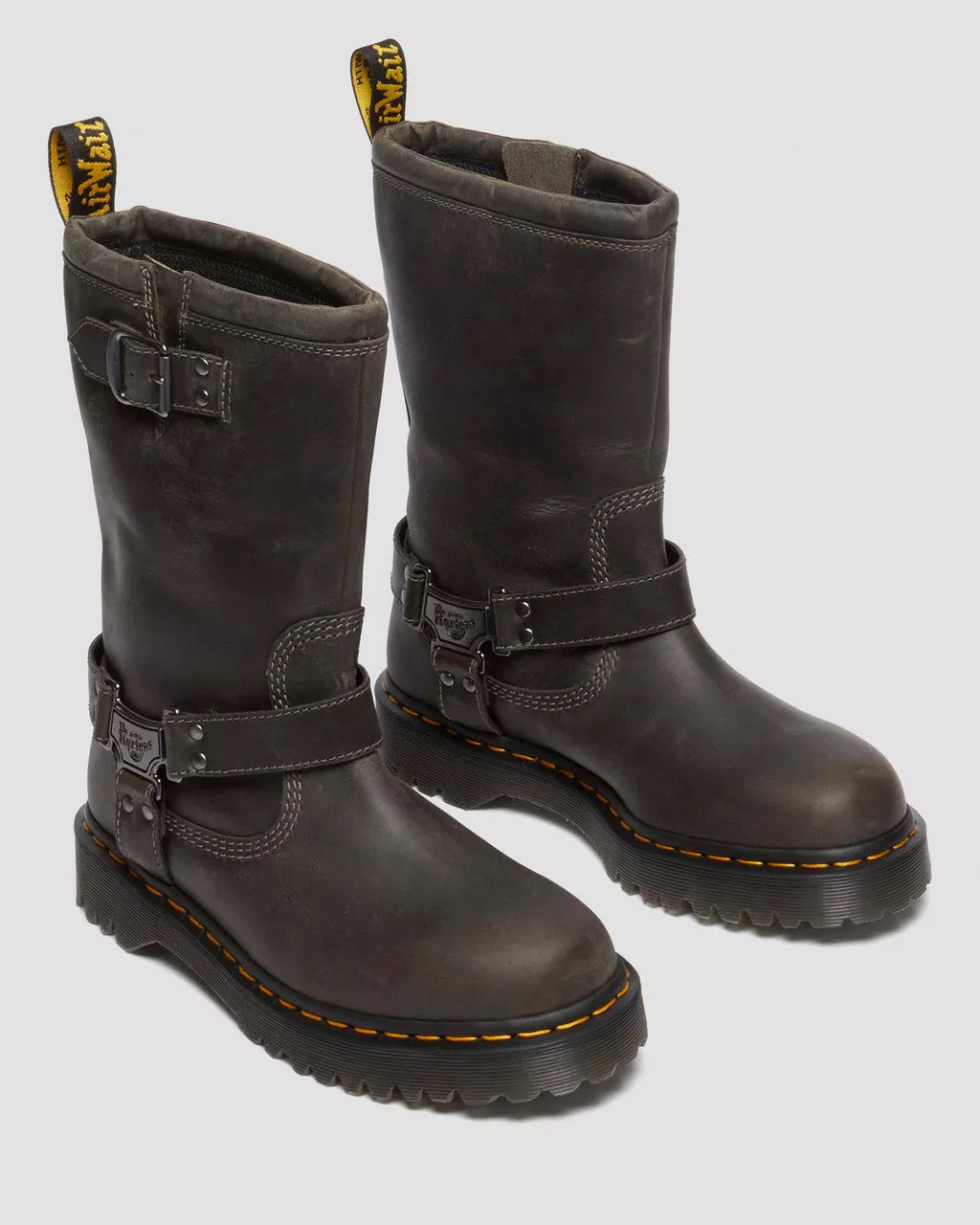 Anistone Tall Leather Biker Boots