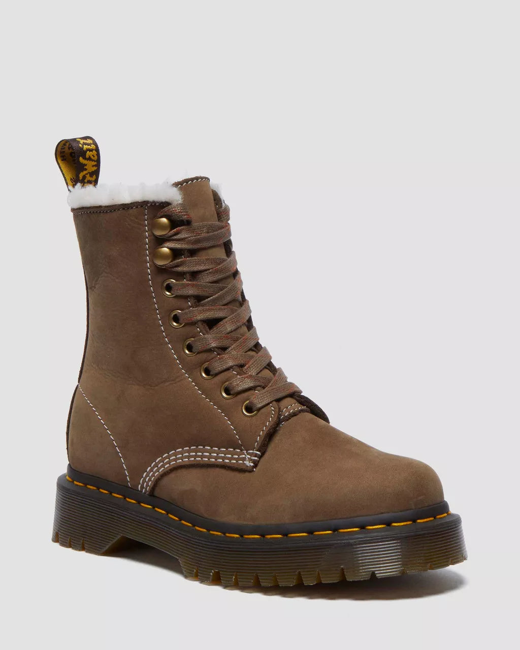 1460 Pascal Bex Faux Fur-Lined Platform  Boots