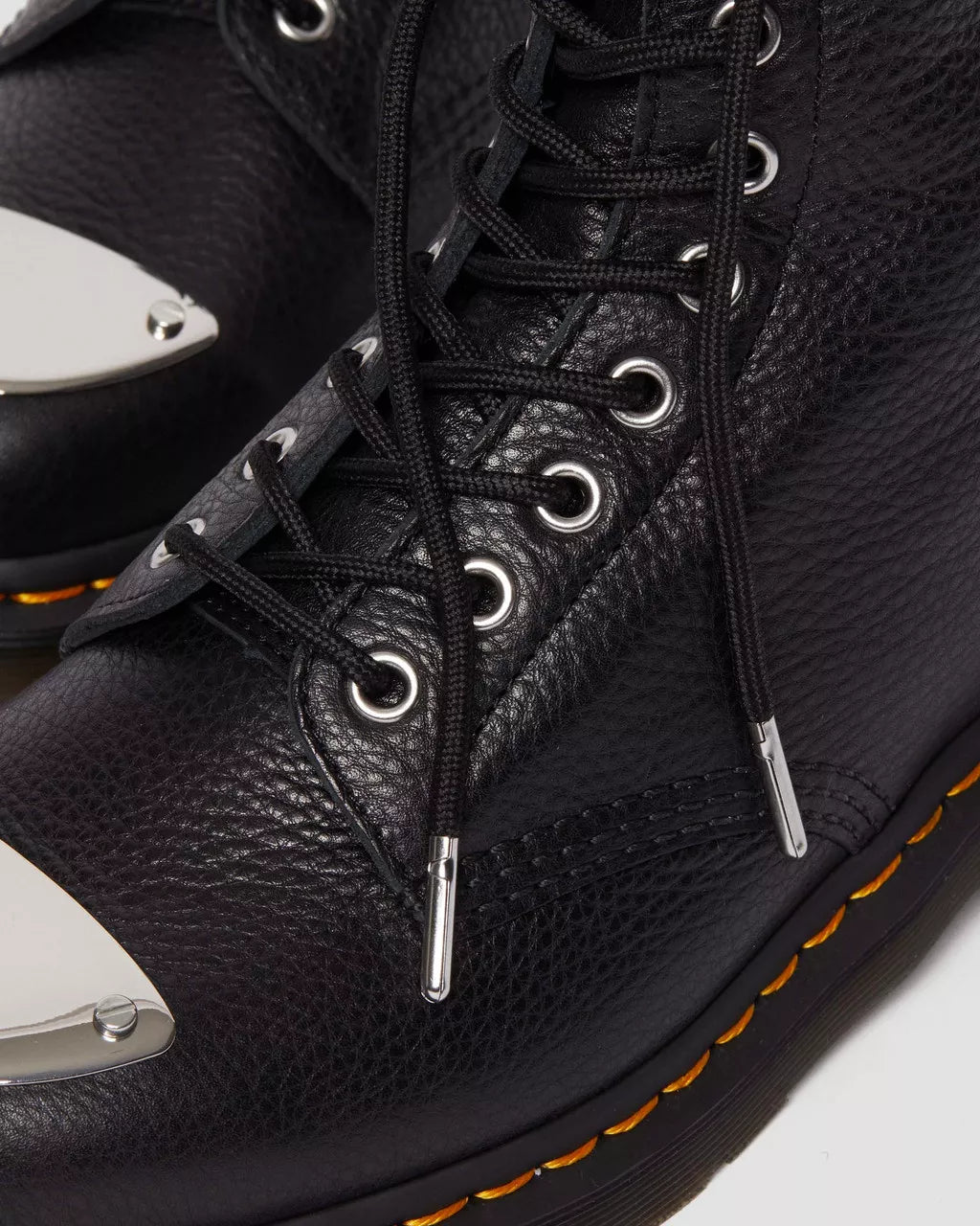 DR MARTENS 1460 Toe Plate Lunar Leather Jungle Zip Boots