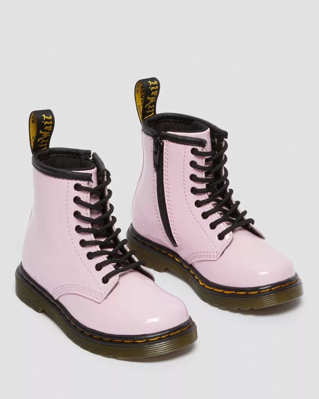 DR MARTENS Toddler 1460 Patent Leather Lace Up Boots