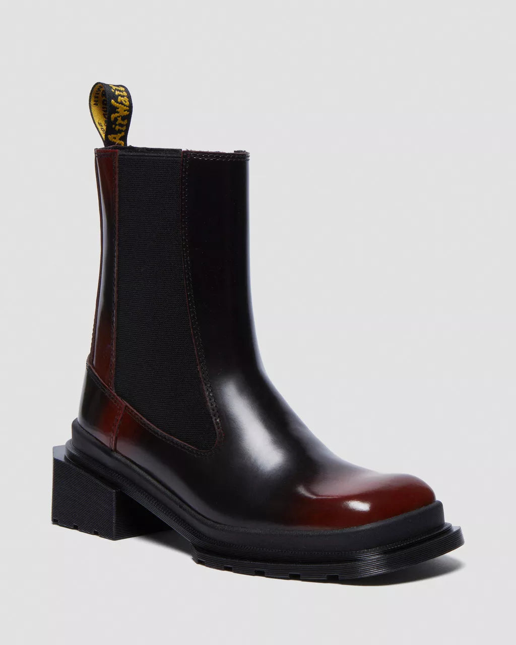 Maybole Square Toe Leather Chelsea Boots
