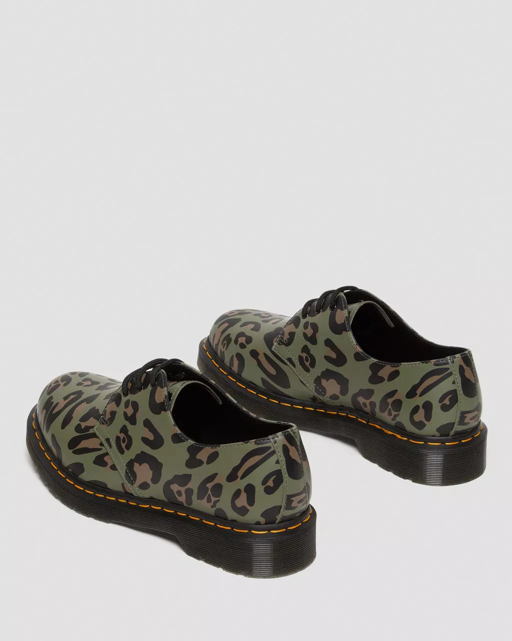 DR MARTENS 1461 Distorted Leopard Print Shoes