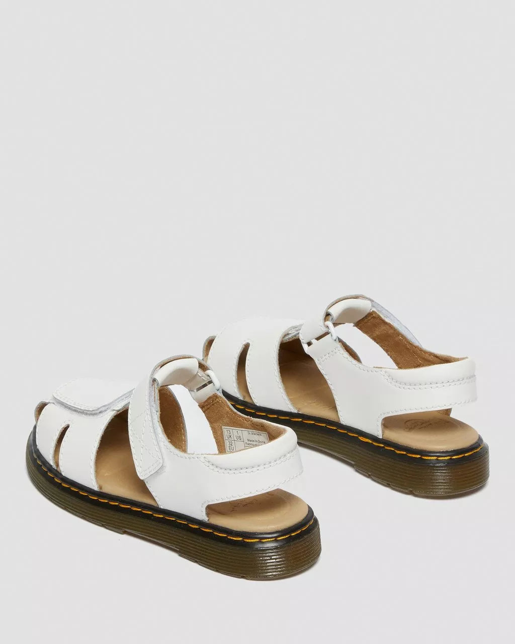 DR MARTENS Junior Moby II Leather Strap Sandals