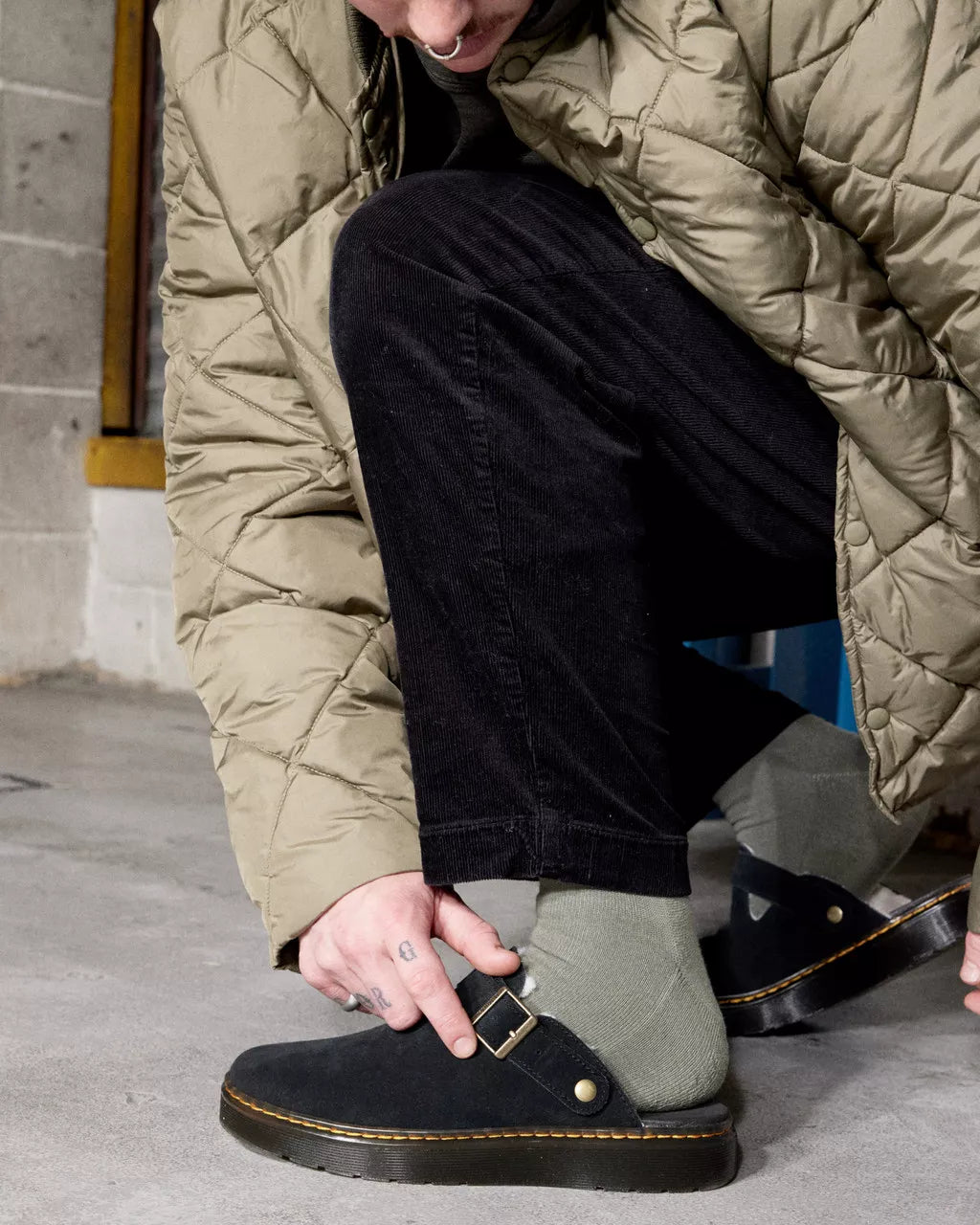 Carlson Suede Lined Mules