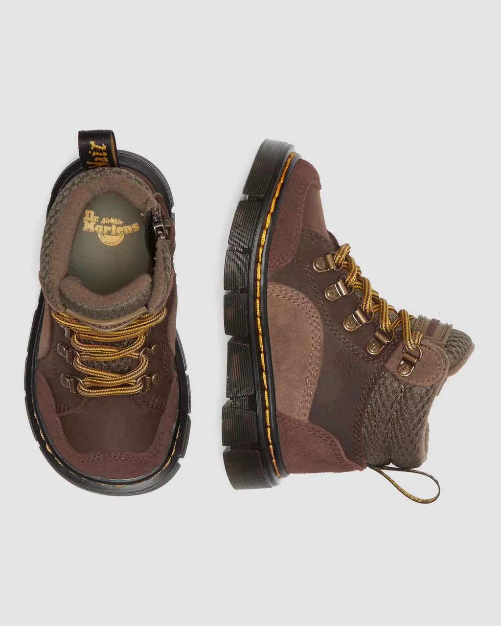 DR MARTENS Toddler Raffe Leather &amp; Suede Boots