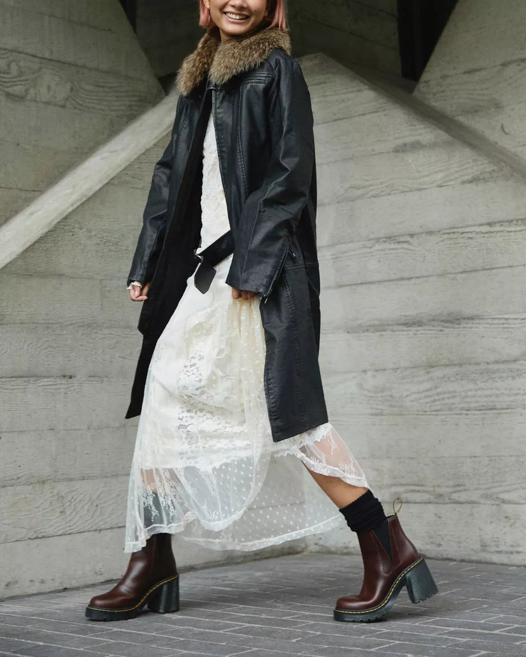 Spence Leather Flared Heel Chelsea Boots
