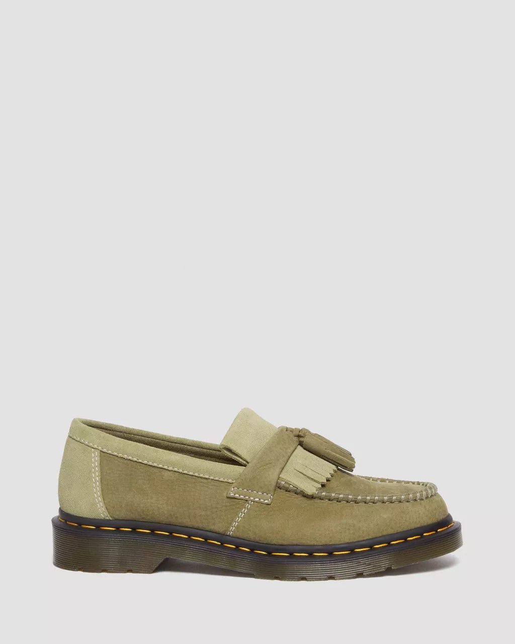 DR MARTENS Adrian Tumbled Nubuck Leather Tassel Loafers