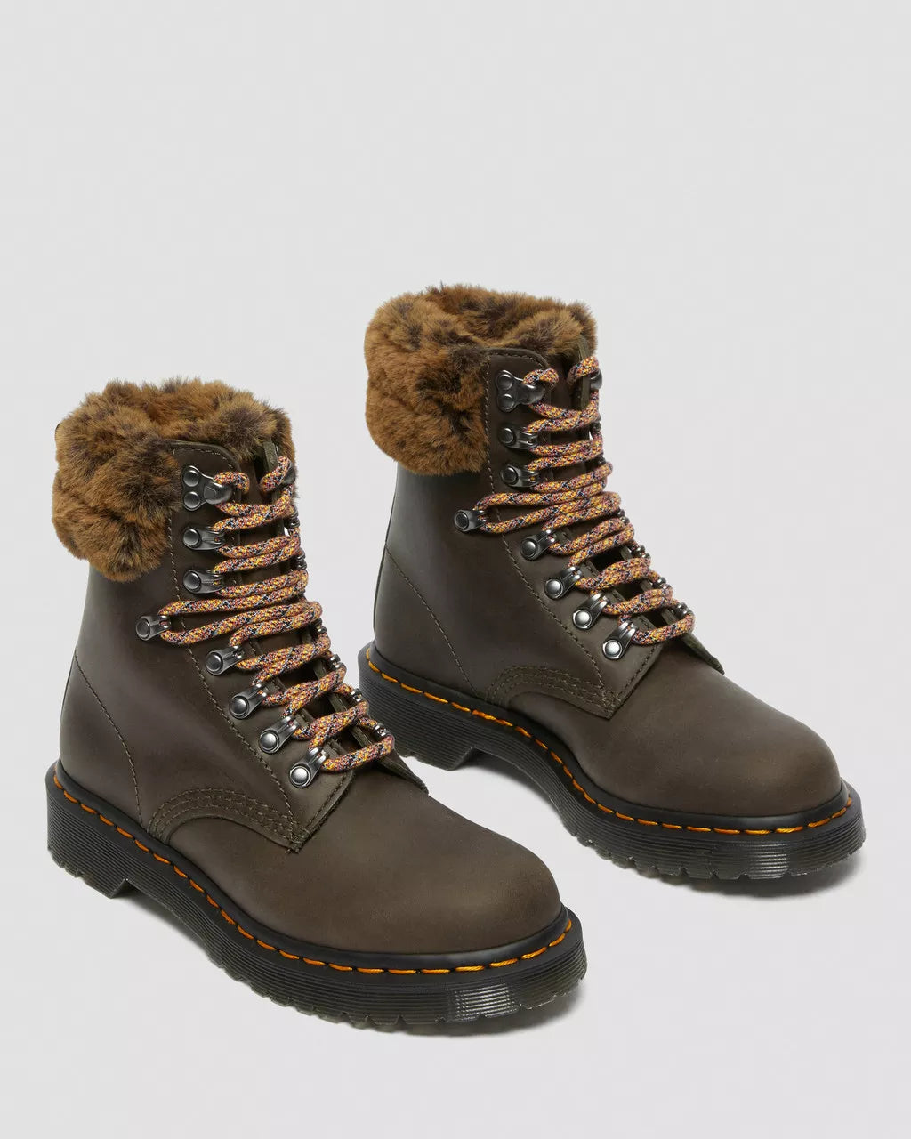 1460 Serena Collar Faux Fur Lined Ankle Boots
