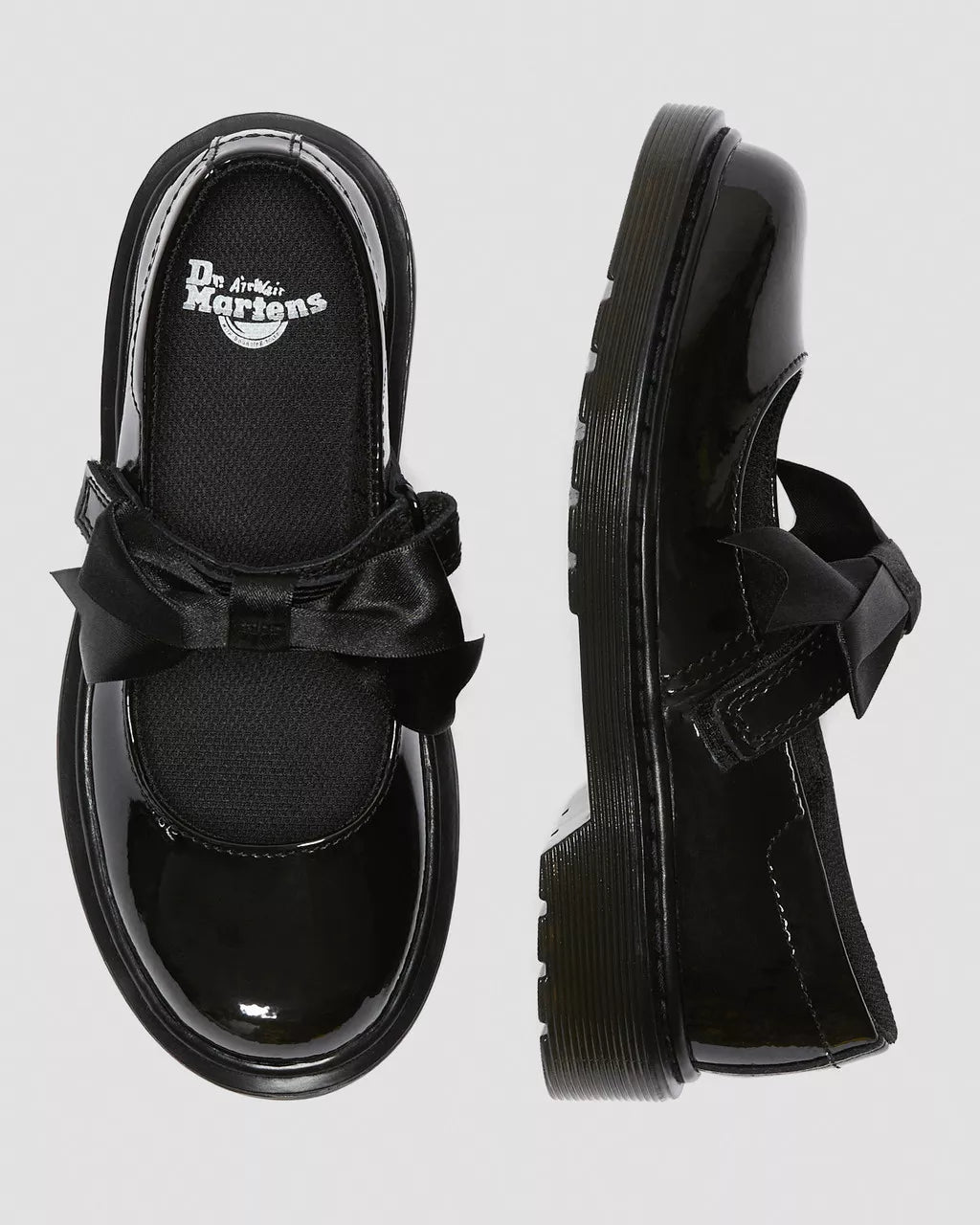 DR MARTENS Junior Maccy II Patent Leather Mary Jane Shoes