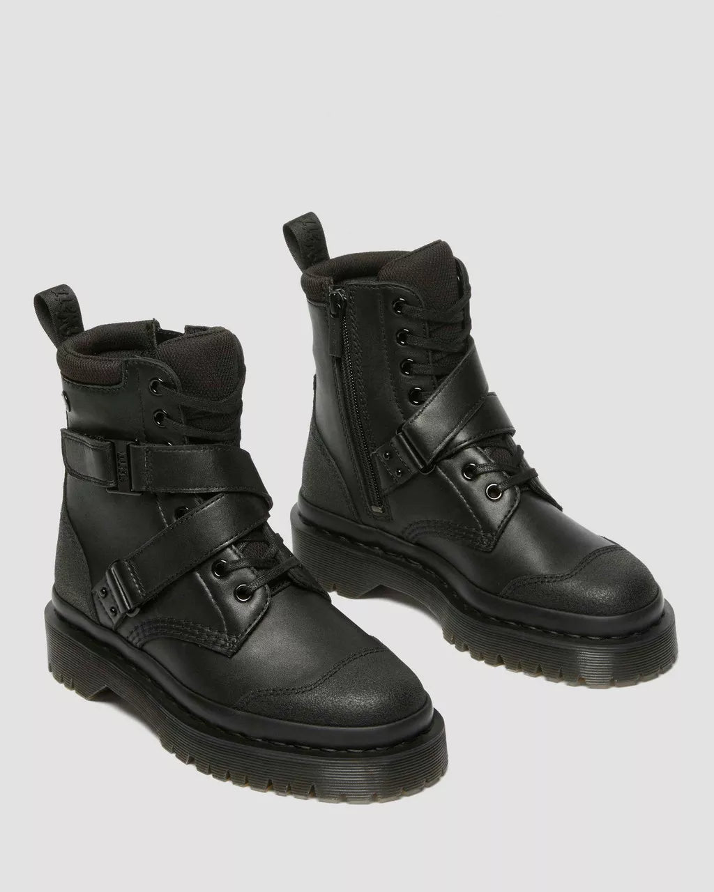 DR MARTENS 1460 BEX TECH STRAP LEATHER BOOTS