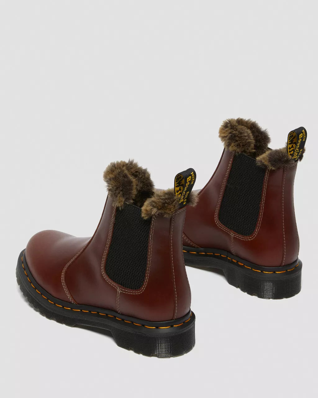 2976 Leonore Abruzzo Faux Fur Lined Chelsea Boots