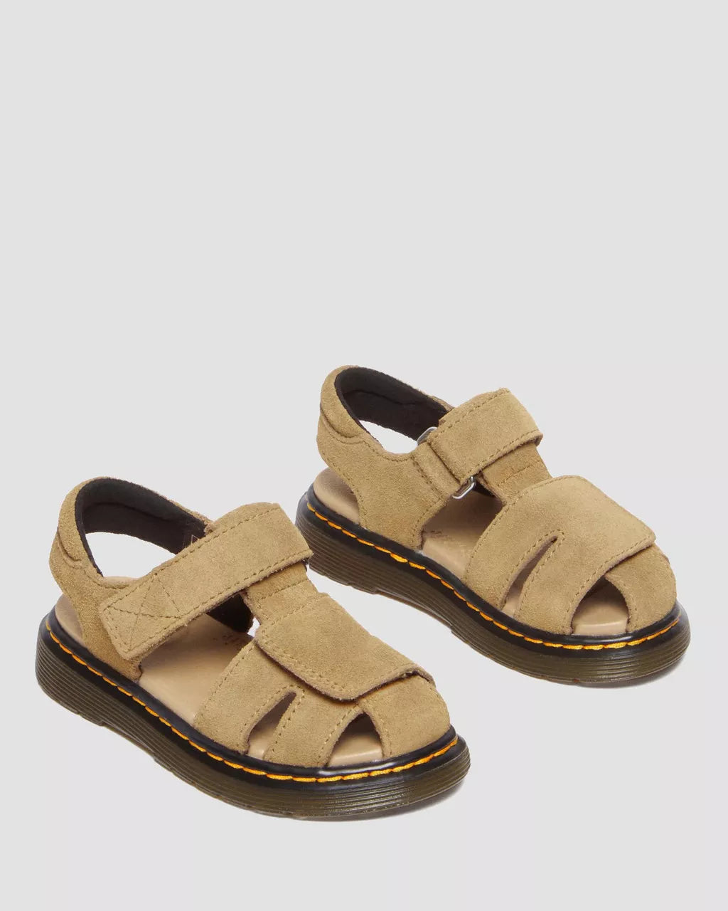 DR MARTENS Toddler Moby II Savannah Tan Bronx Suede