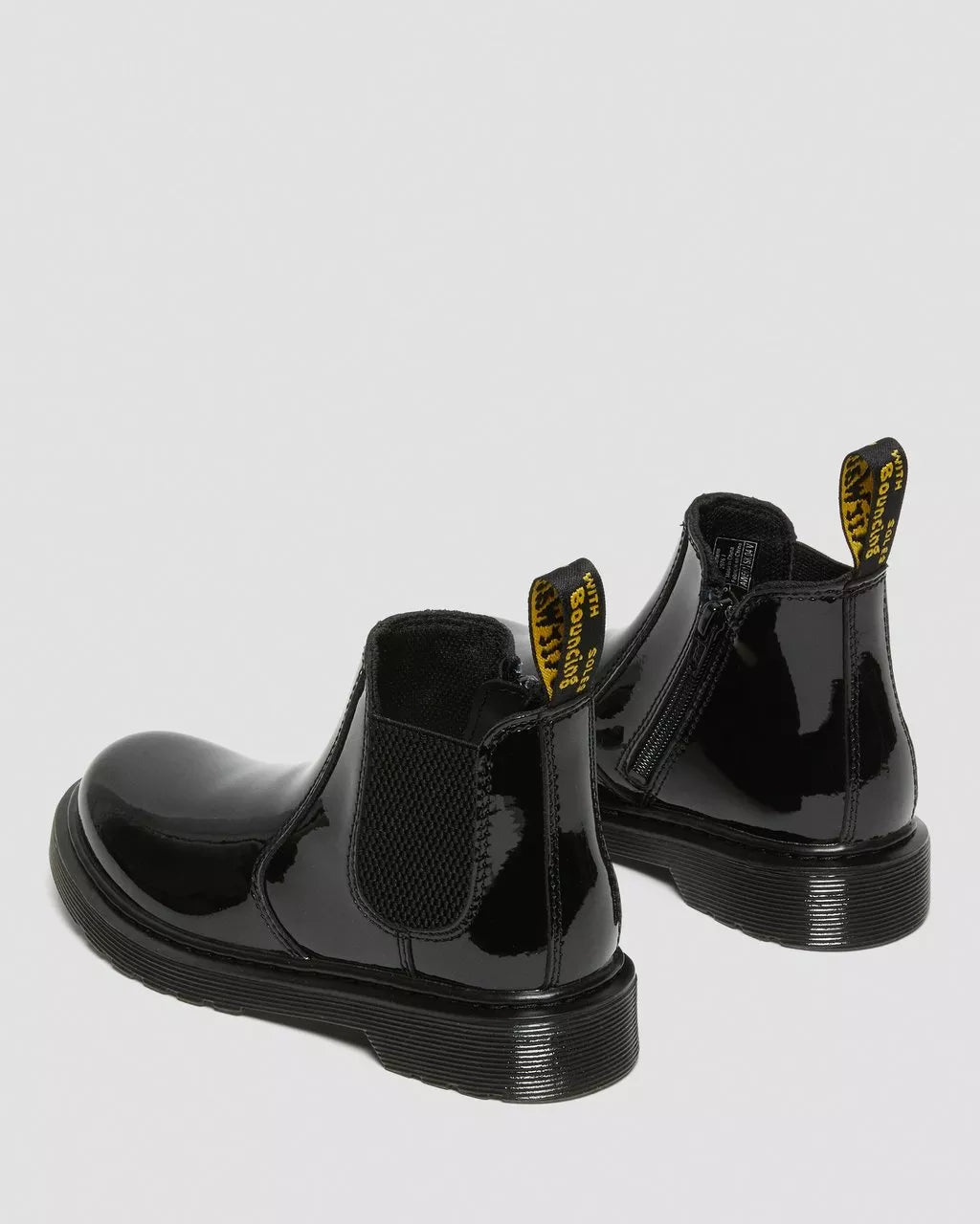 DR MARTENS 2976 JUNIOR PATENT LEATHER CHELSEA BOOTS