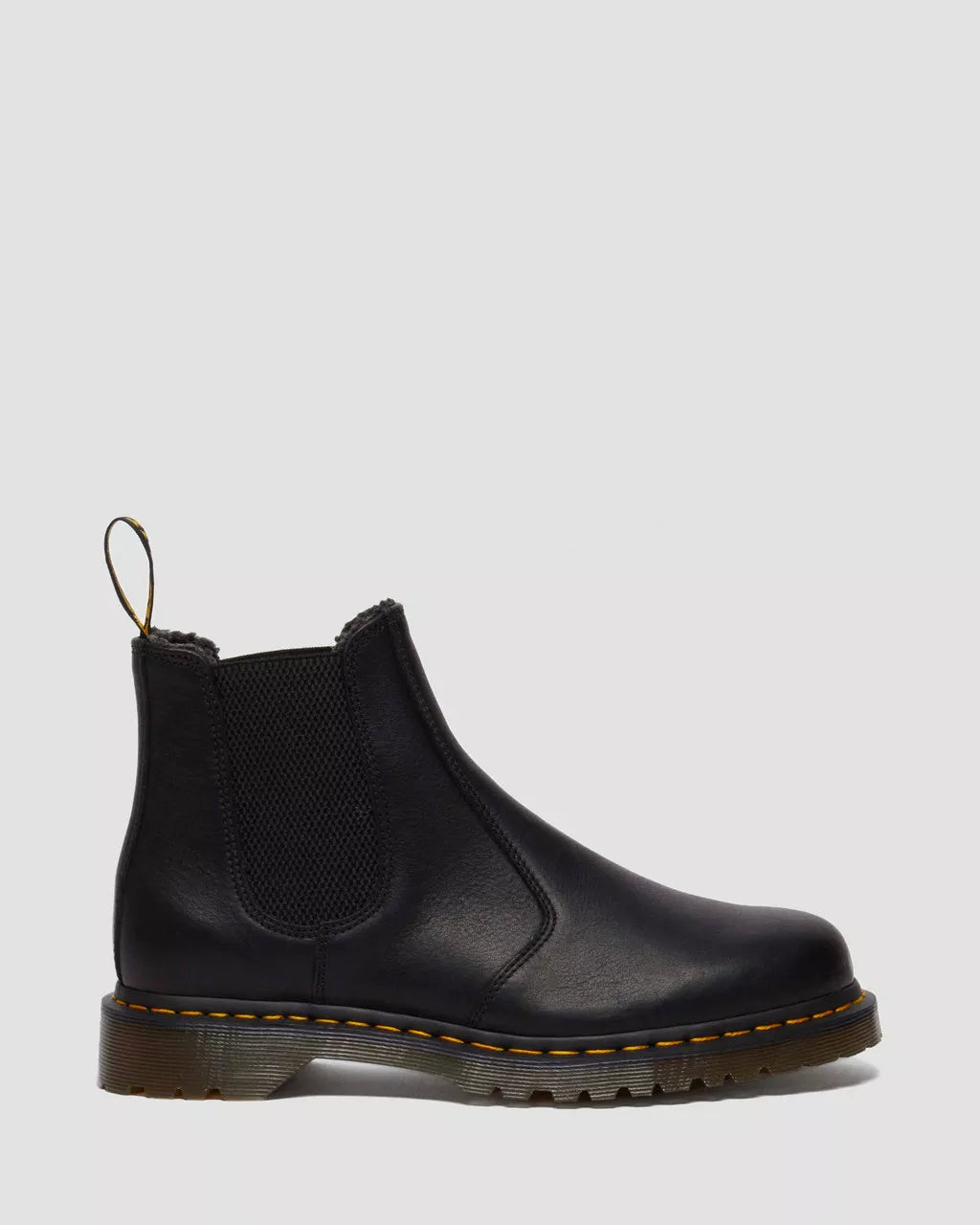 2976 Faux Fur Lined Grizzly Leather Chelsea Boots