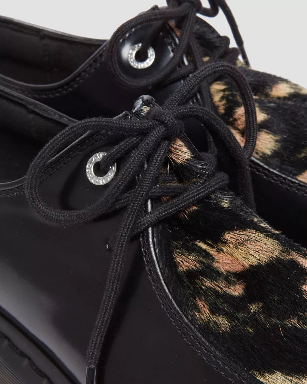 DR MARTENS Zeffir 3-eye Hair-On Leather Bex Shoes