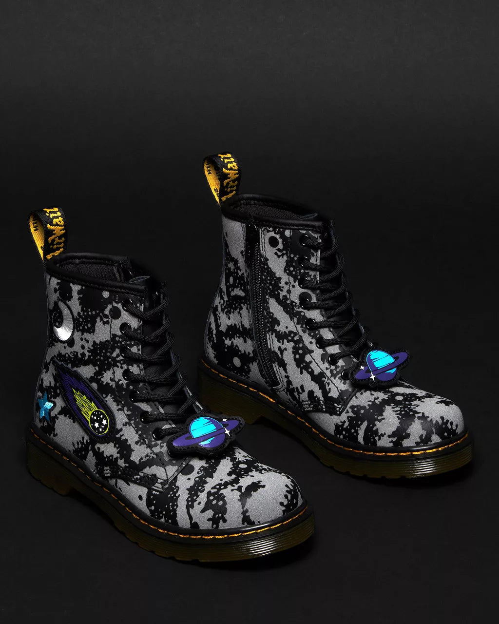 Junior 1460 Space Hydro Leather Lace Up Boots