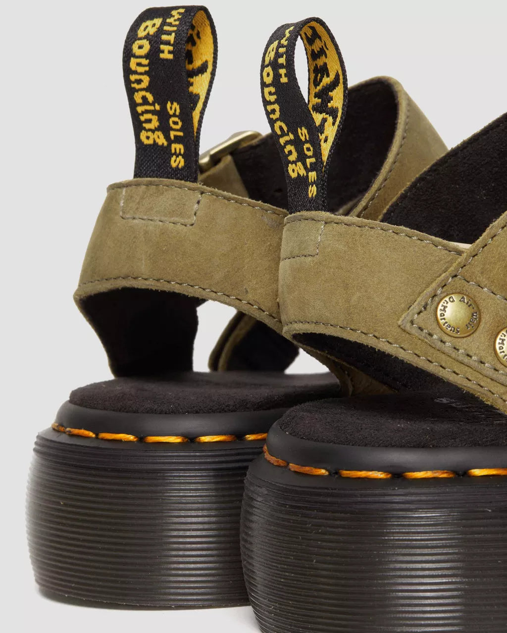 Gryphon Tumbled Nubuck Leather Platform Sandals