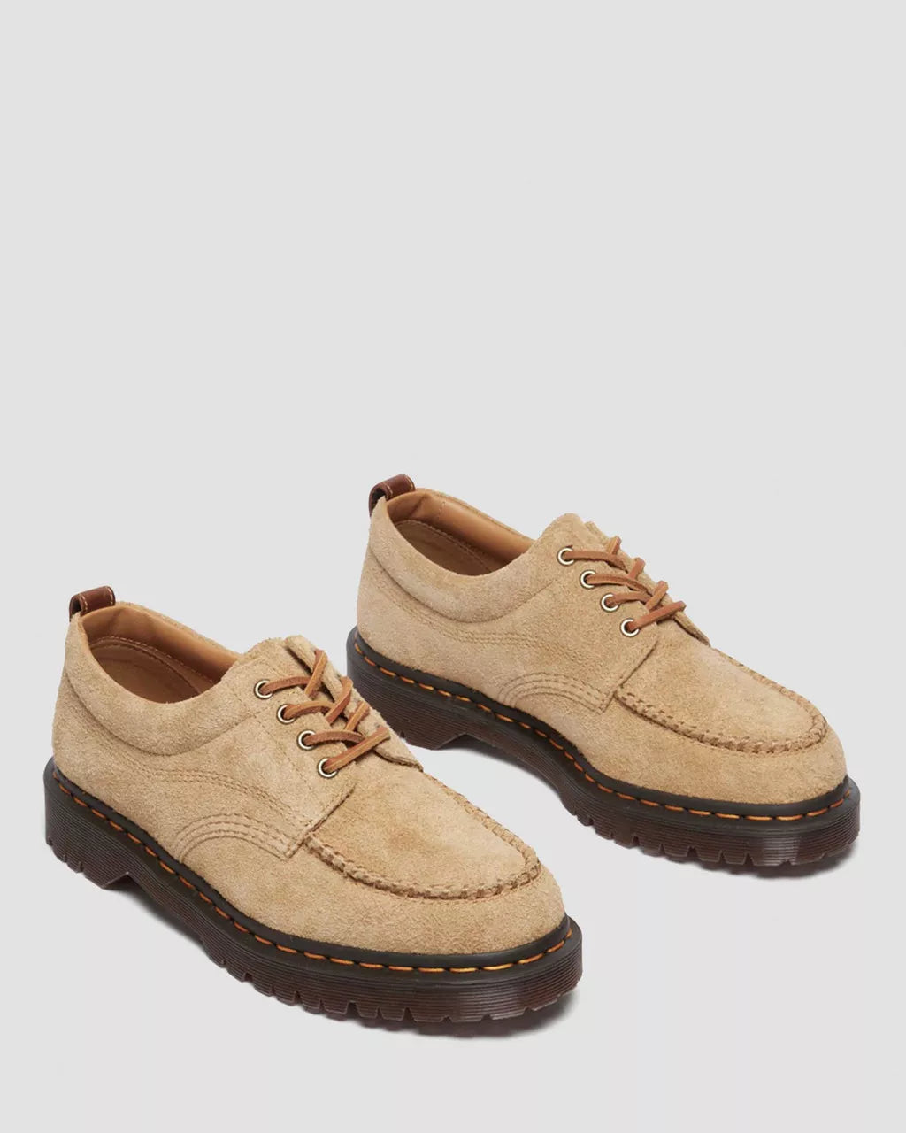 DR MARTENS Lowell Suede Moc Toe Shoes