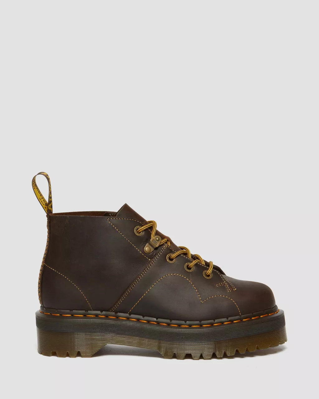 DR MARTENS Church Arc Crazy Horse Platform Monkey Boots