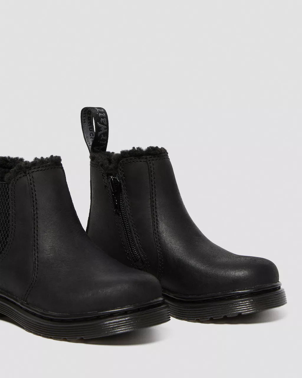 DR MARTENS Toddler 2976 Leonore Faux Fur Lined Chelsea Boots