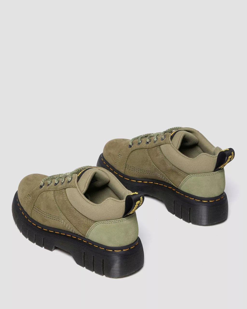 DR MARTENS Woodard Tumbled Nubuck Leather Zip Shoes