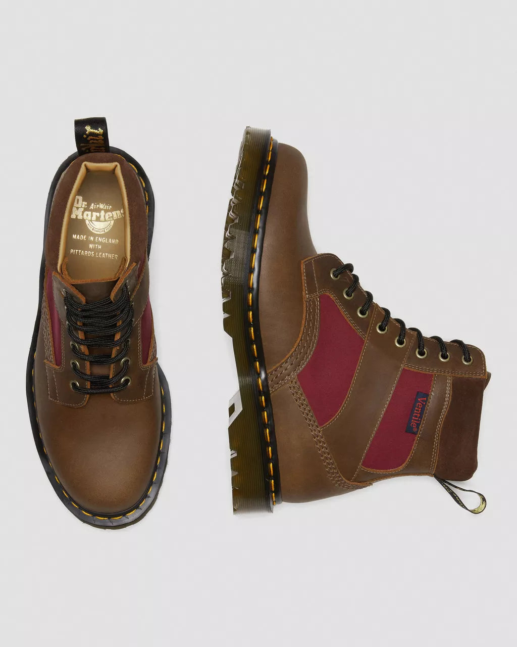 DR MARTENS 1460 Made in England Padded Panel Lace Up Boots