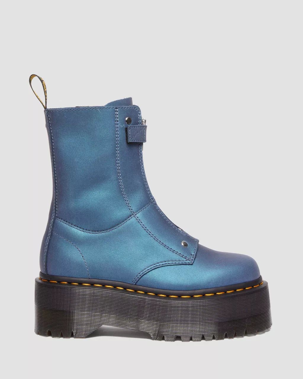 DR MARTENS Jetta Hi Max Metallic Leather Platform Boots