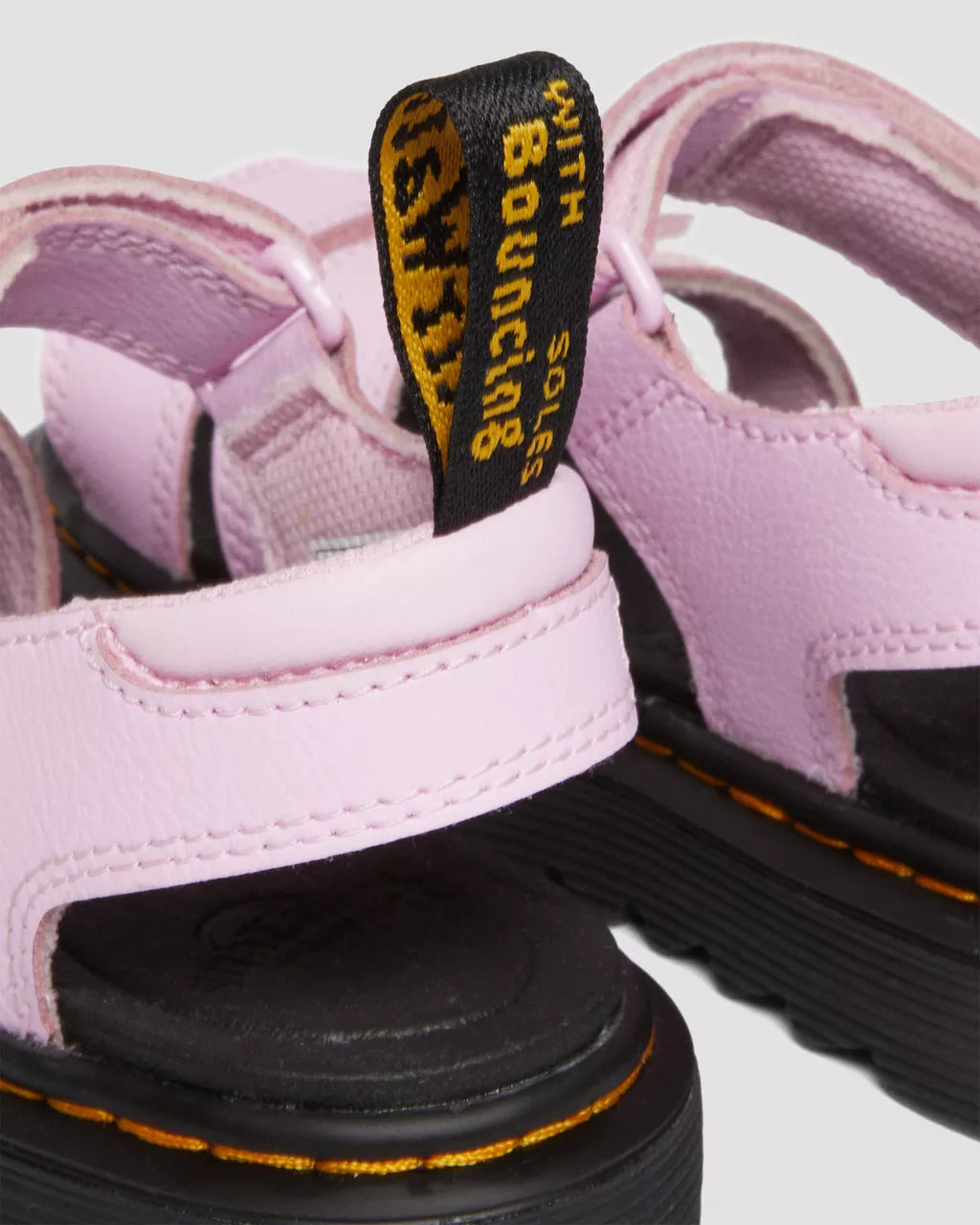 DR MARTENS Junior Klaire Athena Leather Strap Velcro Sandals