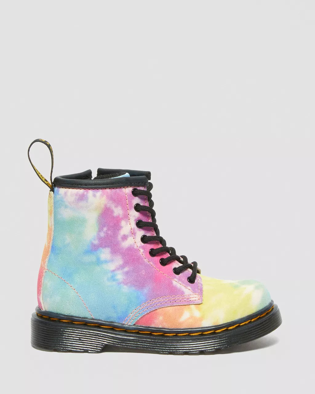 DR MARTENS Toddler 1460 Tie Dye Leather Lace Up Boots