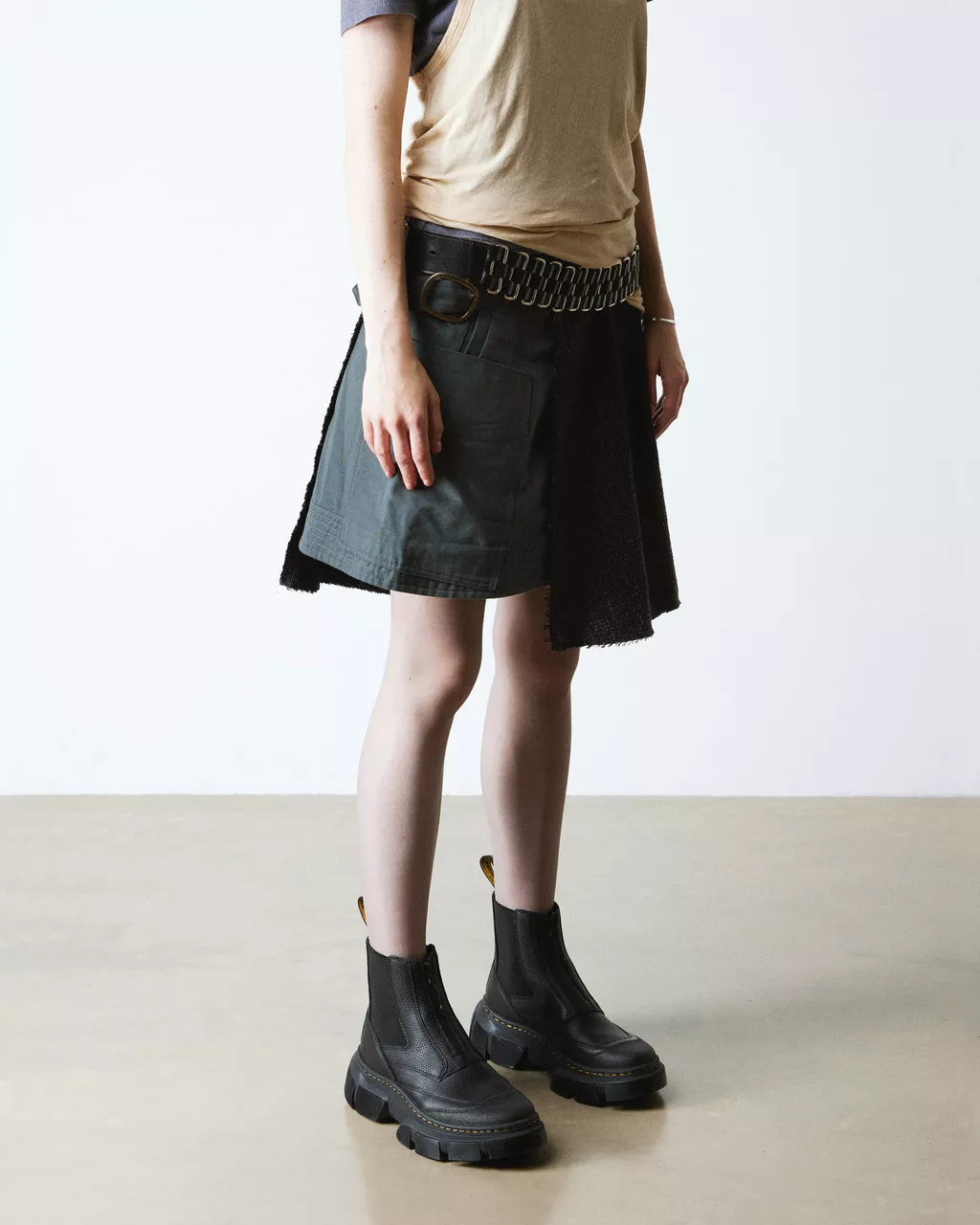 Dmxl Zip Chelsea Leather Boots