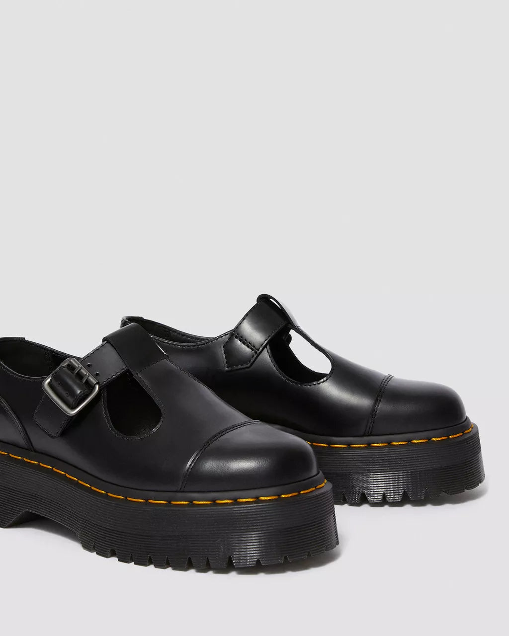 Bethan Smooth Leather Platform Mary Jane Shoes
