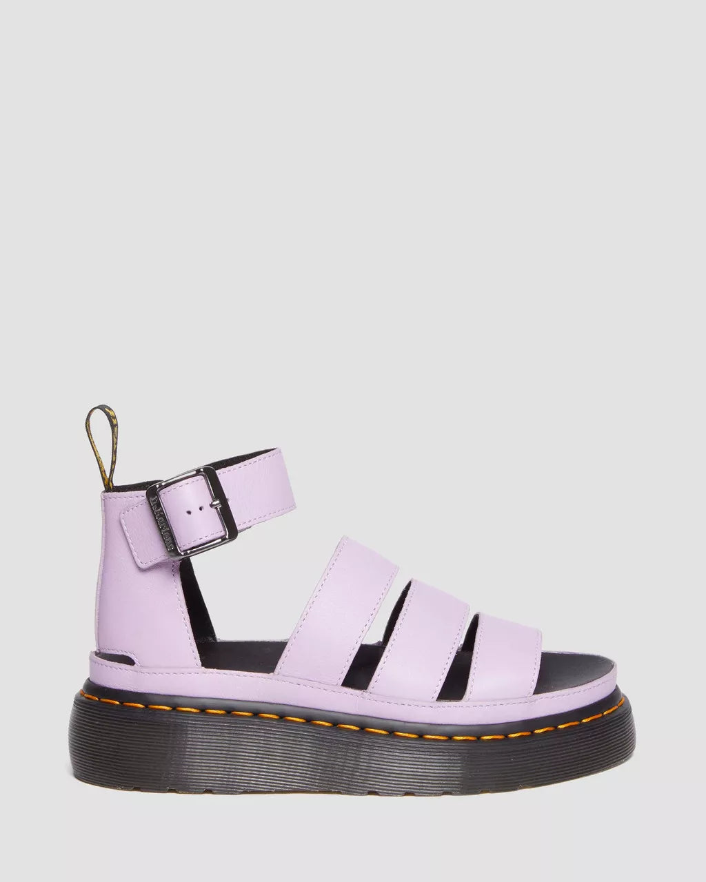 DR MARTENS Clarissa II Pisa Leather Strap Platform Sandals