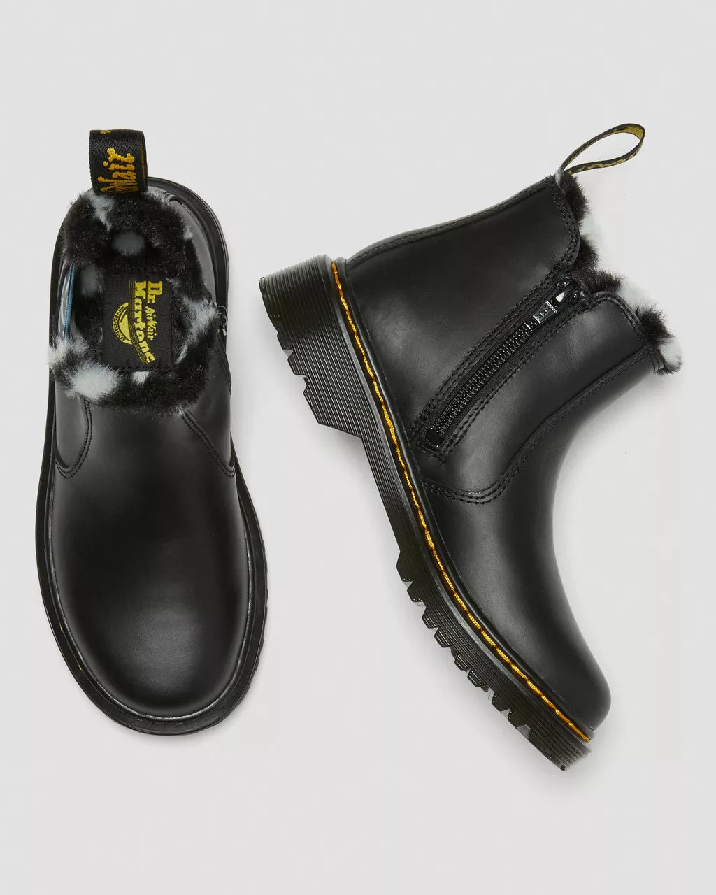 Junior 2976 Leonore Faux Fur Lined Leather Chelsea Boots