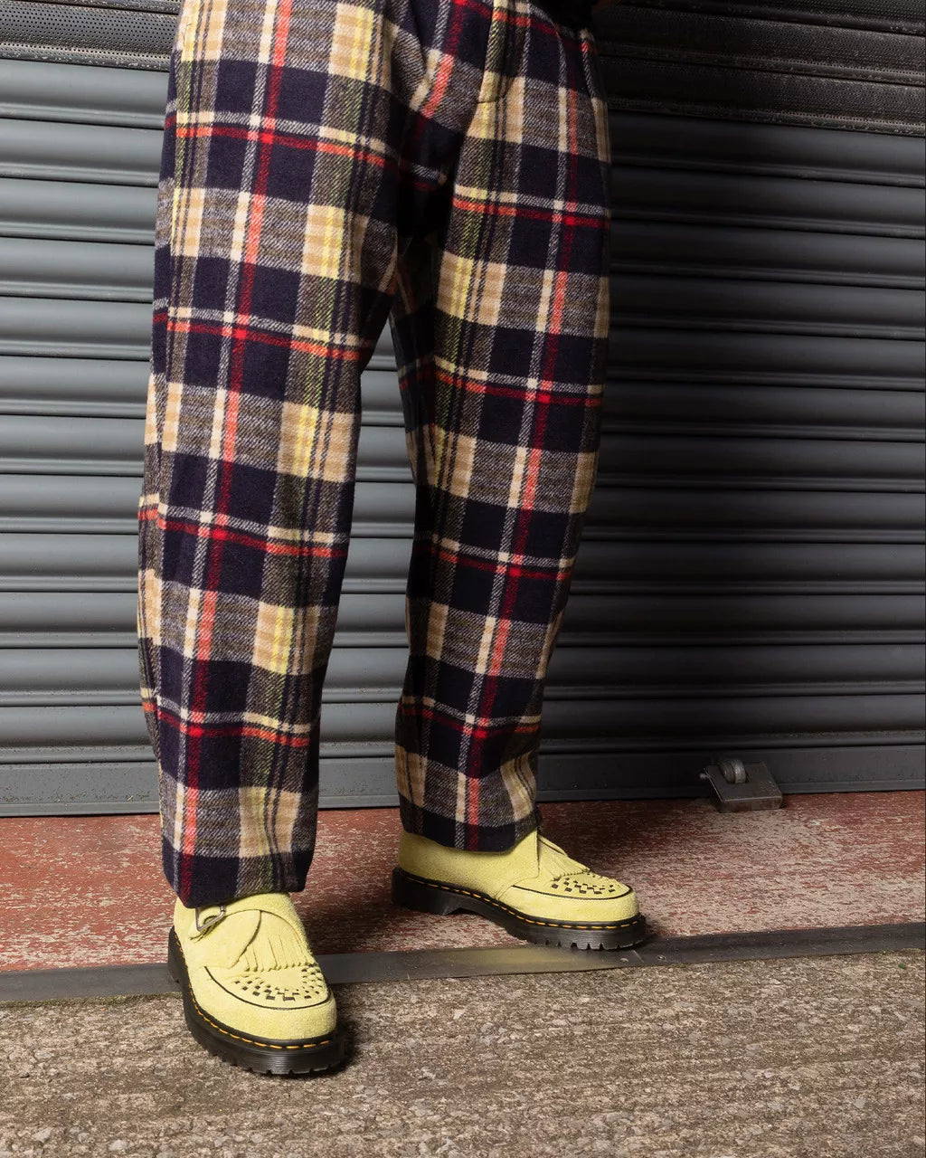 DR MARTENS Ramsey Suede Kiltie Buckle Creepers