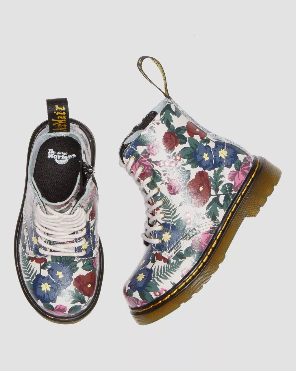 Toddler 1460 English Garden Print Leather Boots
