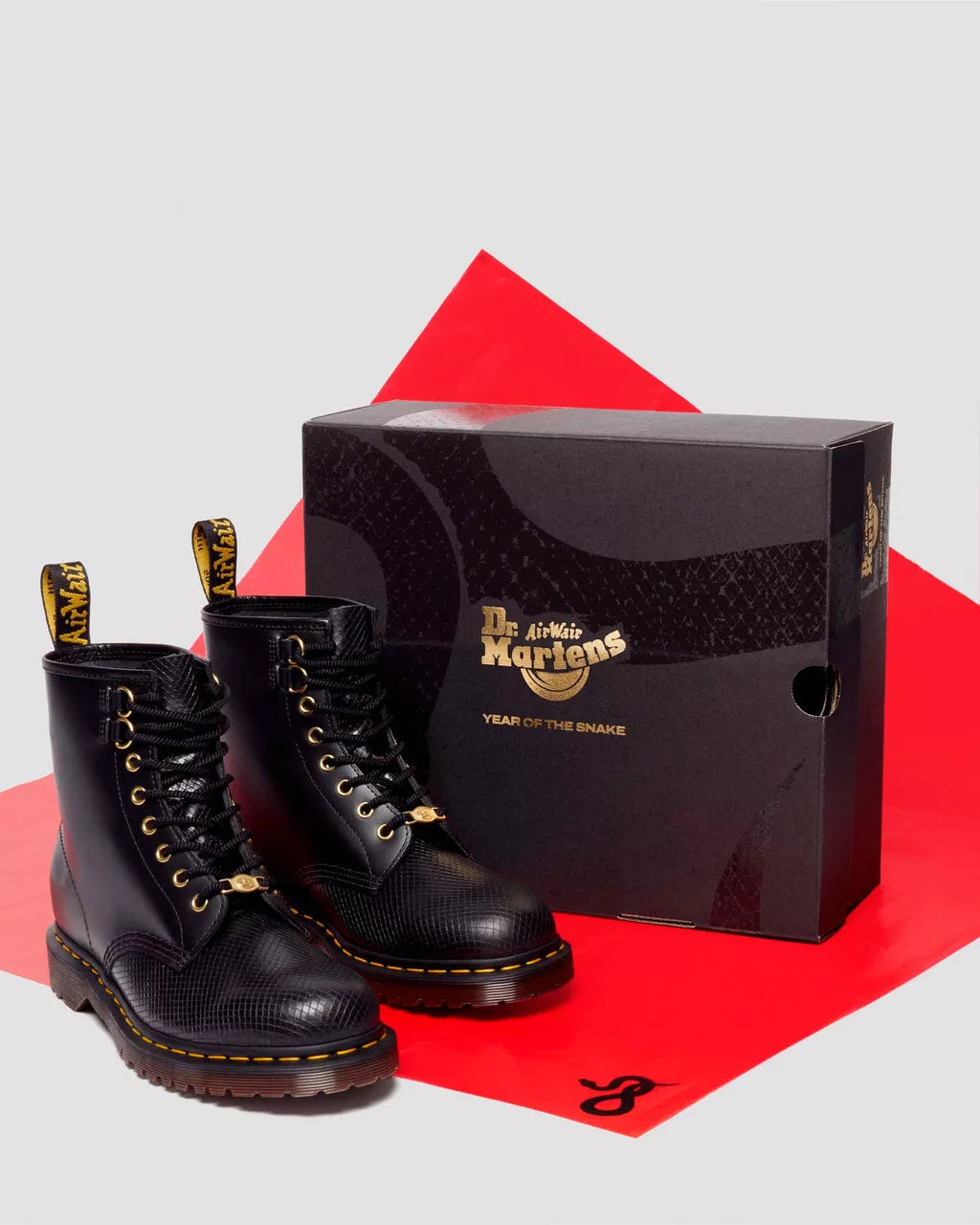 1460 Year of the Snake Leather Lace Up Boots