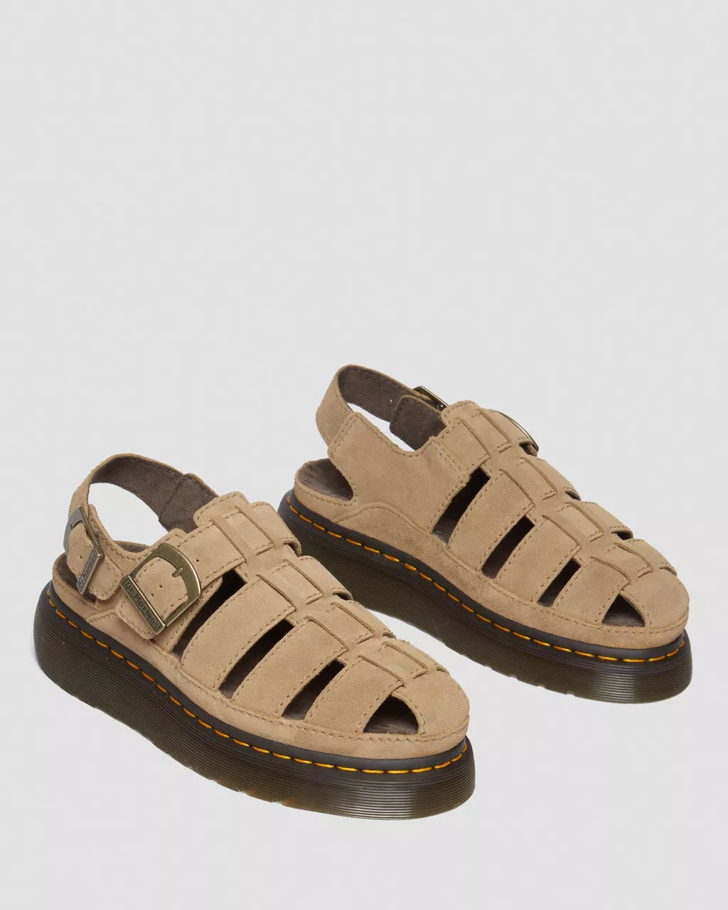 DR MARTENS Wrenlie Bronx Suede Fisherman Sandals