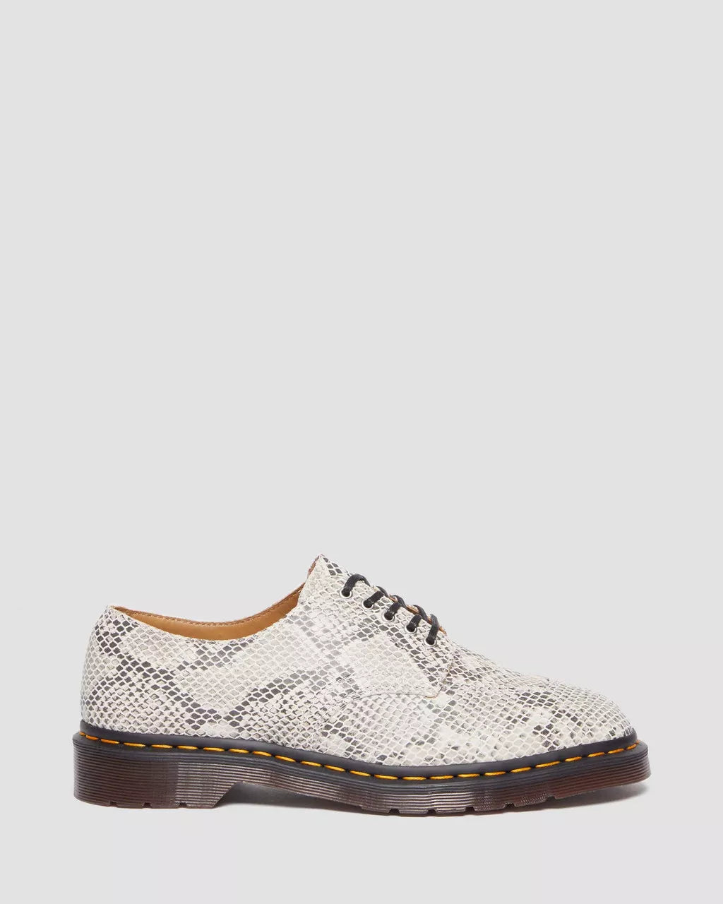 DR MARTENS 2046 Python Print Suede Oxford Shoes