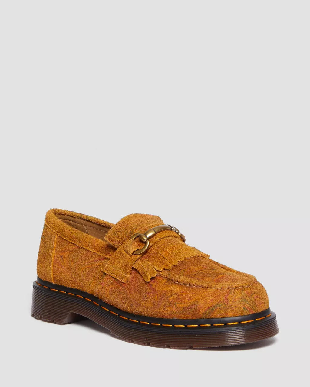 DR MARTENS Adrian Snaffle Marbled Suede Loafers