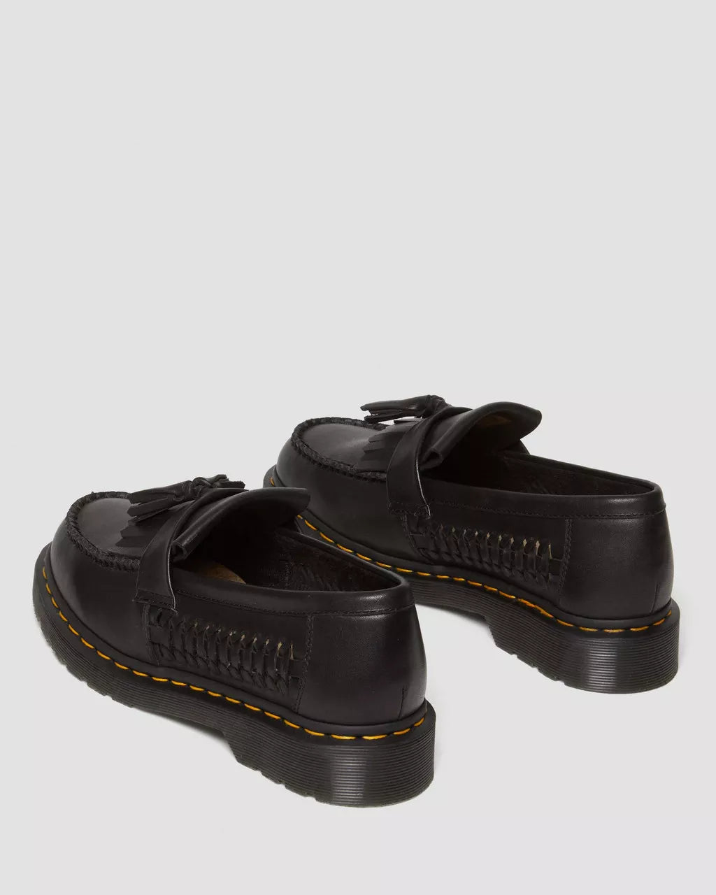 DR MARTENS Adrian Woven Leather Tassel Loafers