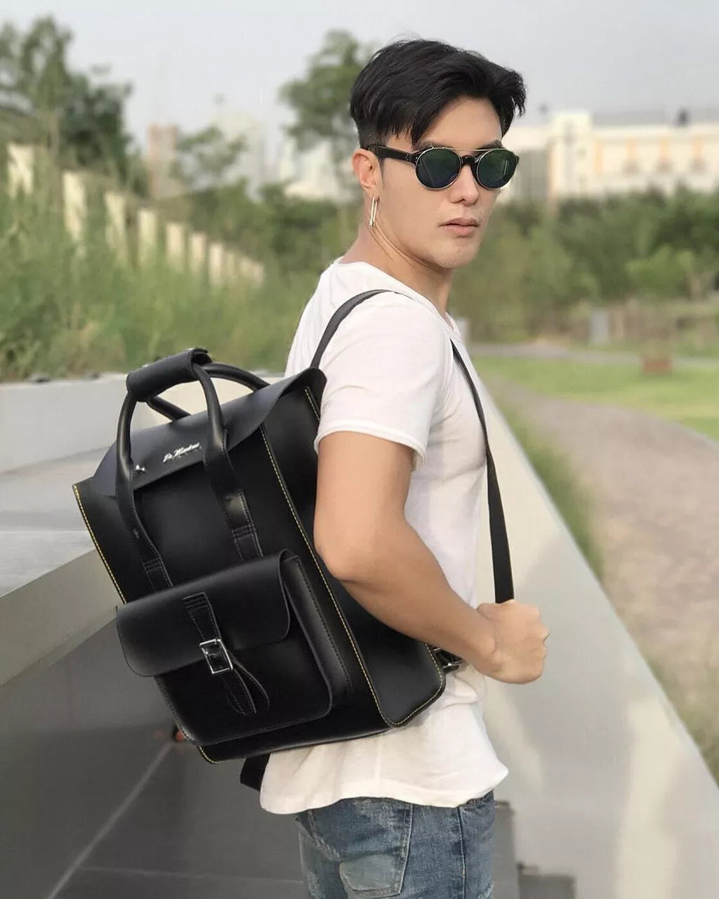 DR MARTENS Kiev Smooth Leather Laptop Backpack